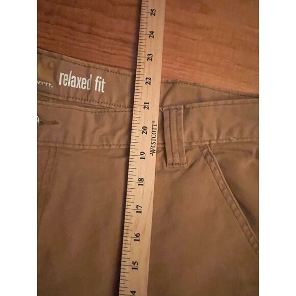 Carhartt Shorts Mens 42 Tan Rugged Flex Relaxed Fit Canvas Work Utility - Picture 5 of 10